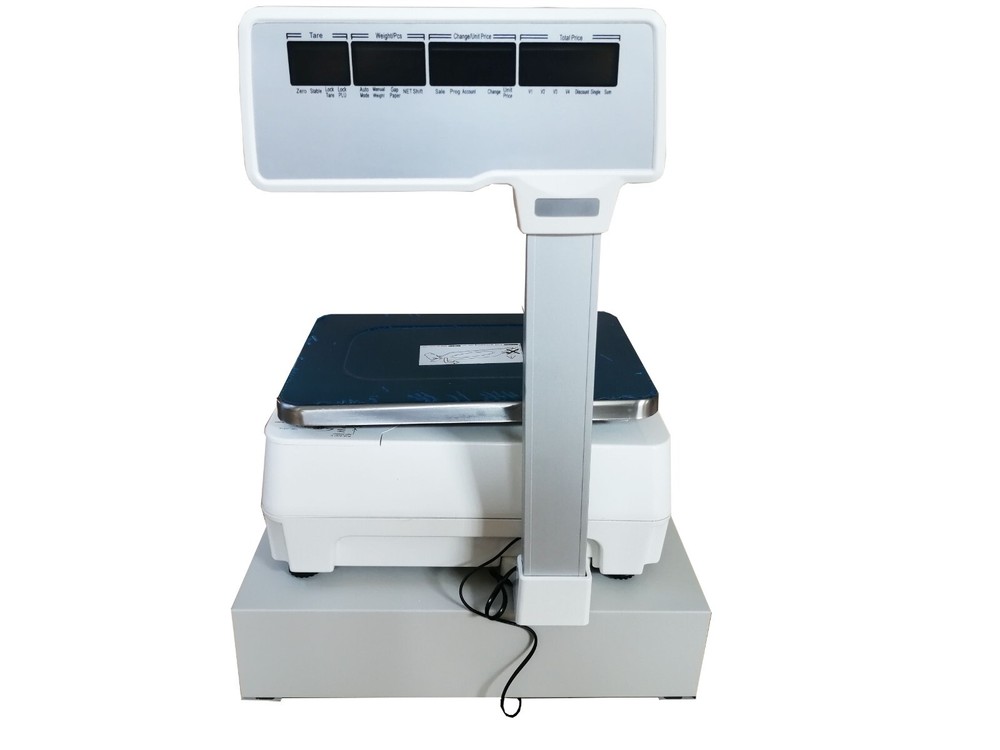 33lbs Digital Price Computing Scale with Cash Box Double-Sided LCD Display&Label