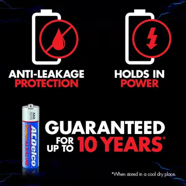 (48-Pack) AAA Batteries, Triple A Bulk Pack