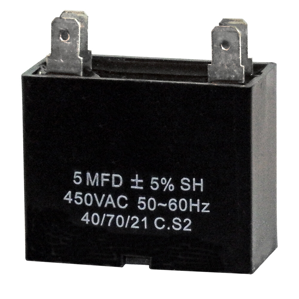 Mini Split Capacitor (1) - 5 mfd 5 uf - 450V - 4 Terminal - 50/60HZ