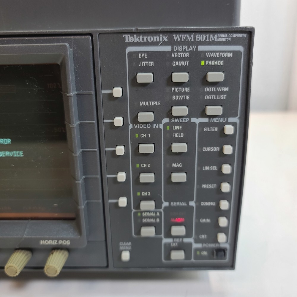 Tektronix WFM601M Serial Component Monitor *Configuration Error*