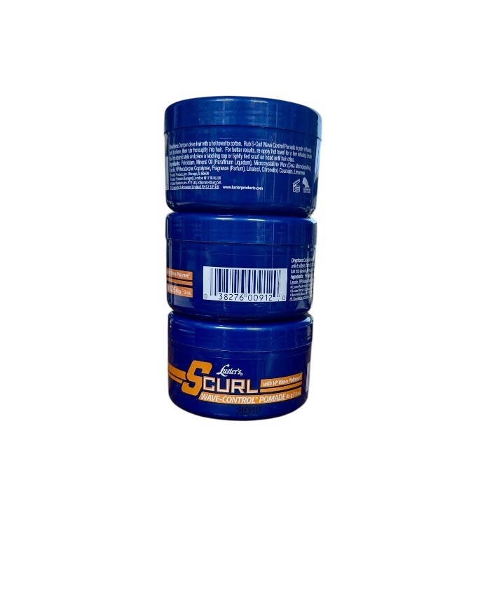 Lusters S-Curl Wave Control Pomade 3 Ounce (88ml) (3 Pack)