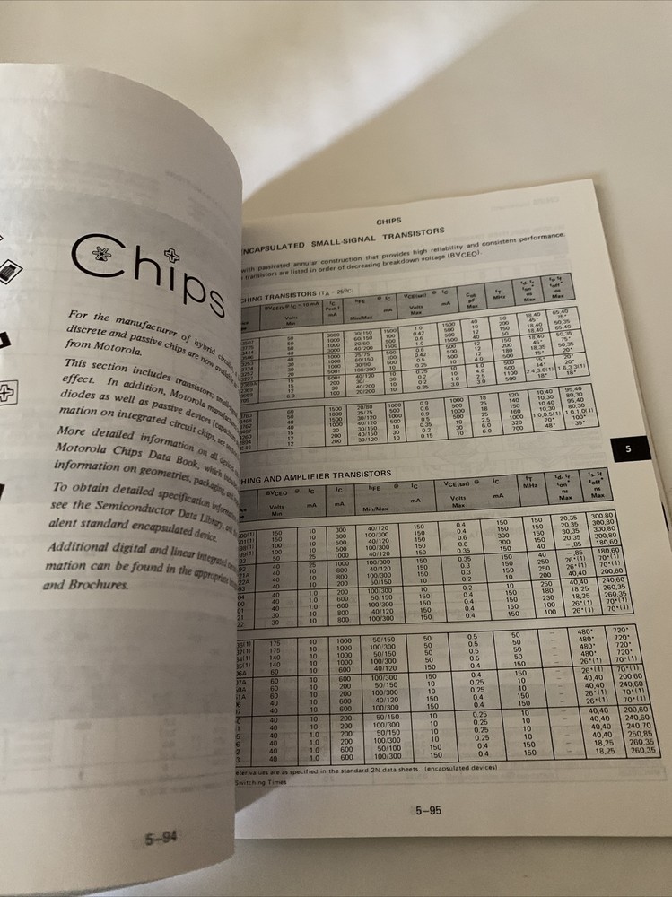 1973 The Semiconductor Data Library Third Edition by Motorola Reference Volume