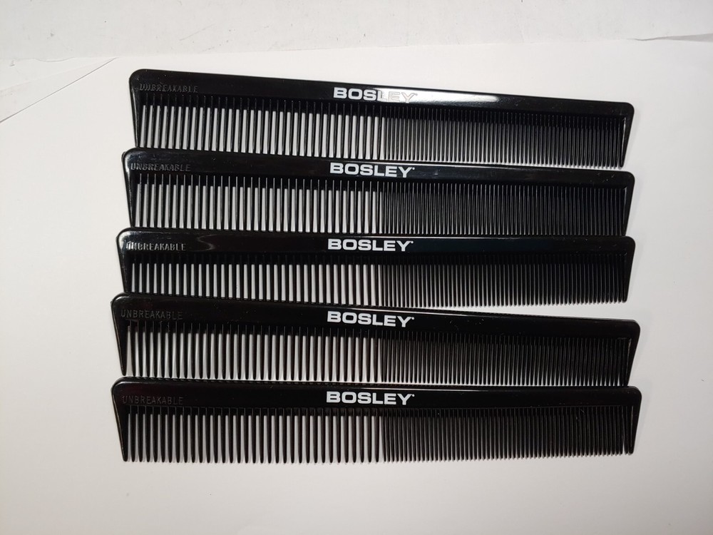 5 Bosley 7" All Purpose Barber Coms Unbreakable.