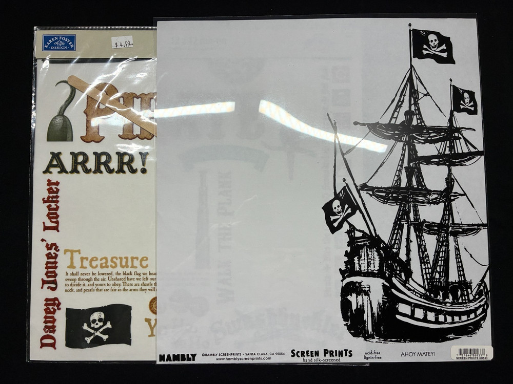 ASSORTED "PIRATE" TRANSPARENCY AND RUB-ONS!