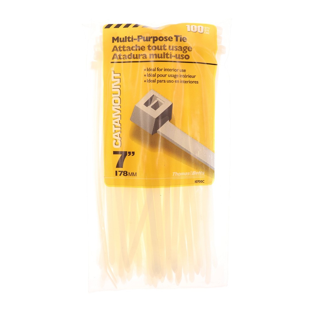 THOMAS & BETTS 1700C MULTI-PURPOSE CABLE TIE, 7-INCH (100-PACK)