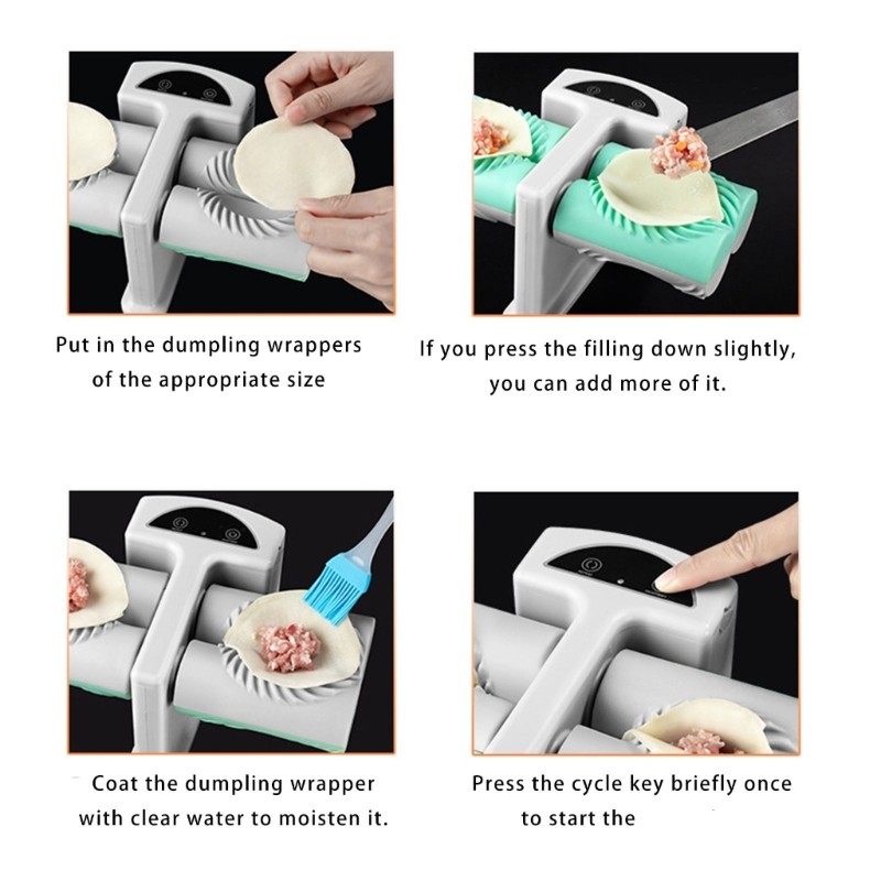 Automatic Electric Dumpling Machine Mould 2 Head Electric Dumpling Maker Machine