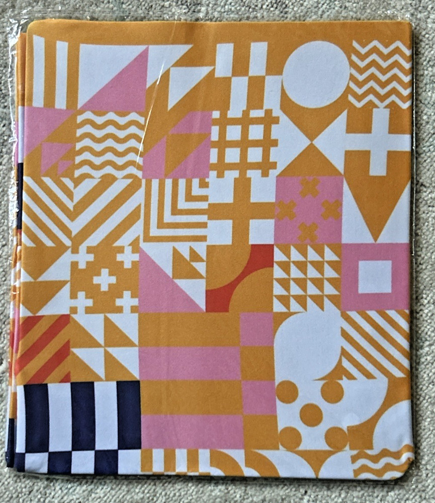 9 Fabric Book Covers – Stretchable Reusable Washable – New sealed