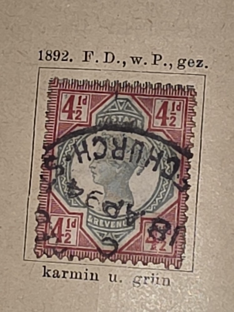 Foreign Great Britain 4 1/2d Stamp Used - #I540