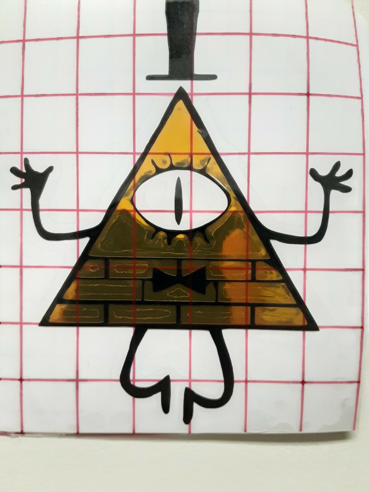 Bill Cipher Gravity Falls Sticker Vinyl Decal Windows Laptops Waterproof!