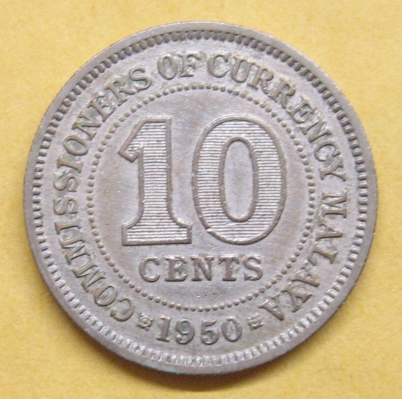 1950 Malaya 10 Cent Take a Look