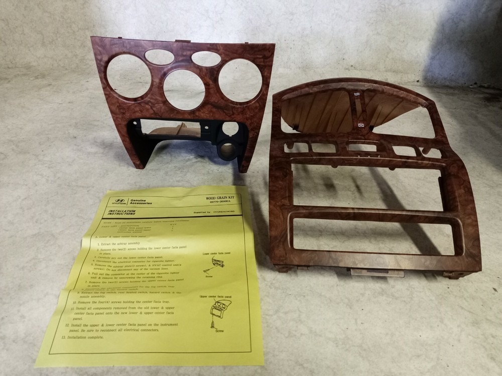 0877026310ZG Genuine Hyundai Wood Grain Kit Santa-Fe 08770-26310ZG.