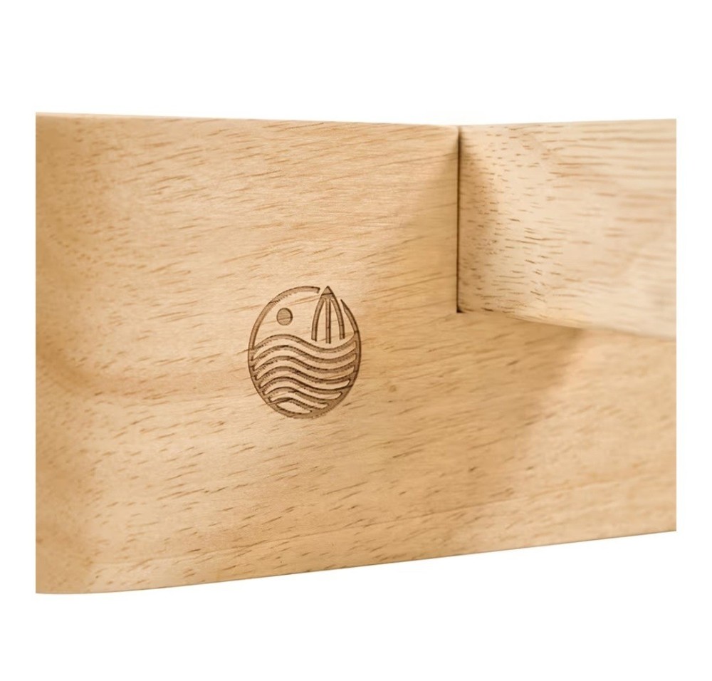 Wooden Vertical Surfboard Wall Rack – Triple Board Wall Mount Storage & Display