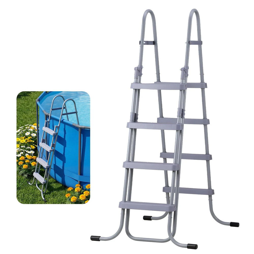 Above Ground Pool Ladder, Gray