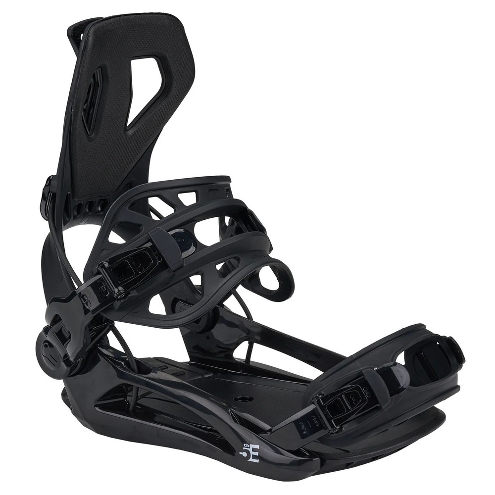 5th Element Flash Unisex Snowboard Bindings, Black, Small MY26