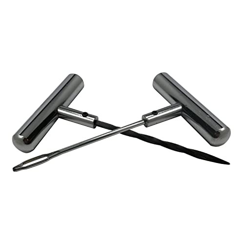 Stainless Steel Solid T-Handle Set - Pro Heavy Duty Spiral Solid Tool Set