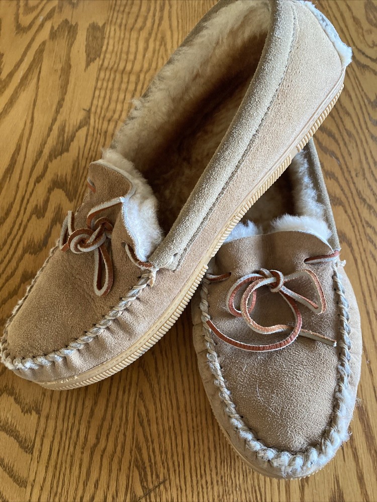 Men's TRACKER Genuine Suede Leather with Shearling Lining SLIPPERS, Size 11D