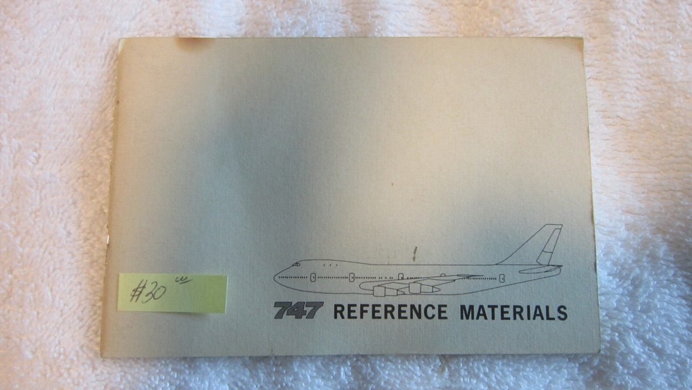 BOING 747  REFERENCE MATERIALS