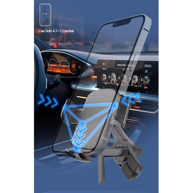 Car Display Screen Phone Holder Mount for 90° Angle Car Displays