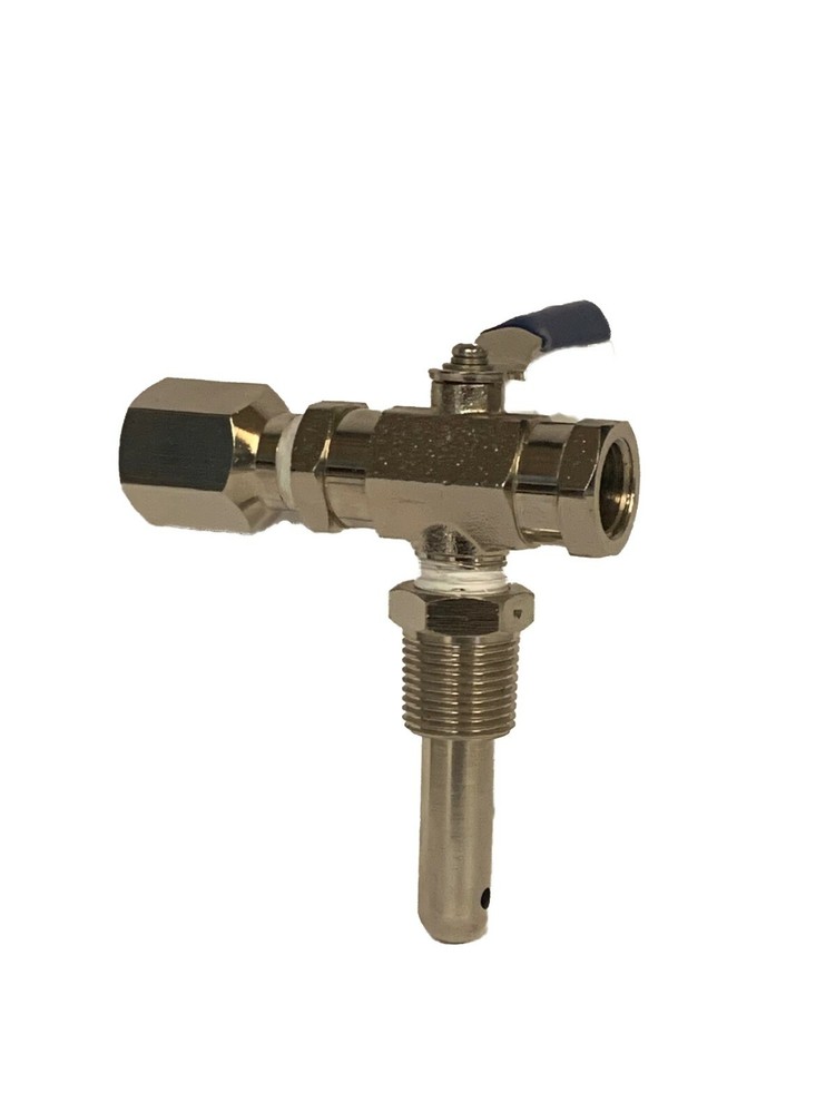 Fire Hydrant Flow Diffuser Pitot tube assembly with snubber, 1/4" Bleeder Valve