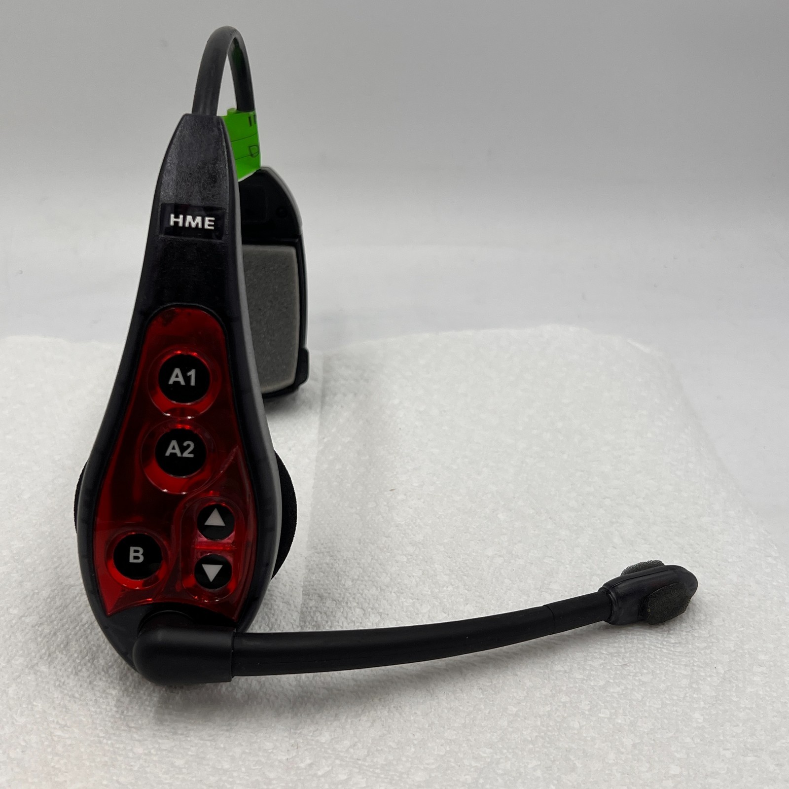 USED HME HS6000 RED Wireless Drive Thru Intercom Headset Works Great NO BATTERY