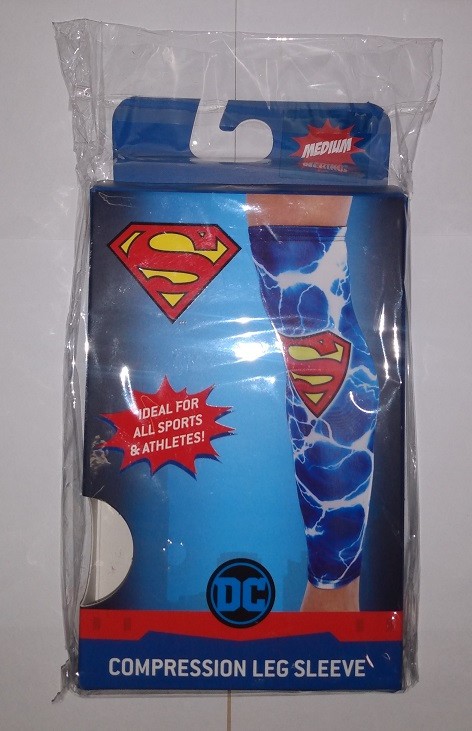 Athletic Compression Leg Sleeves 1-Pair DC Comics SUPERMAN - Medium FAST SHIP