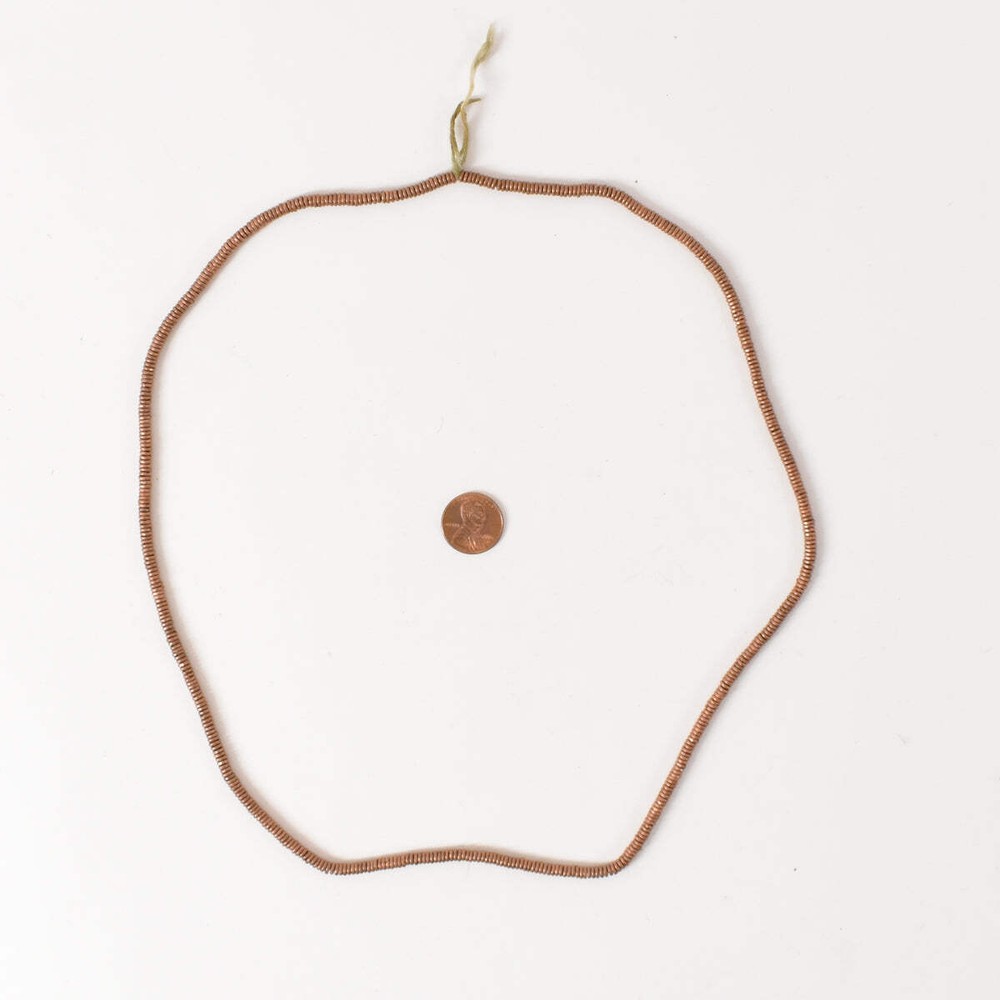 Copper Ethiopian Heishi Beads