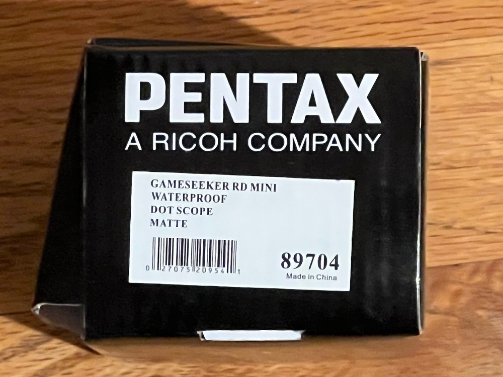 Pentax Game seeker RD Mini Waterproof Dot Sight