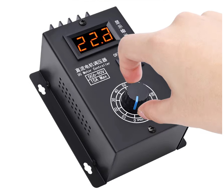 PWM DC Motor Speed Controller, High Precision DC 6-90V 15A DC Motor Controller