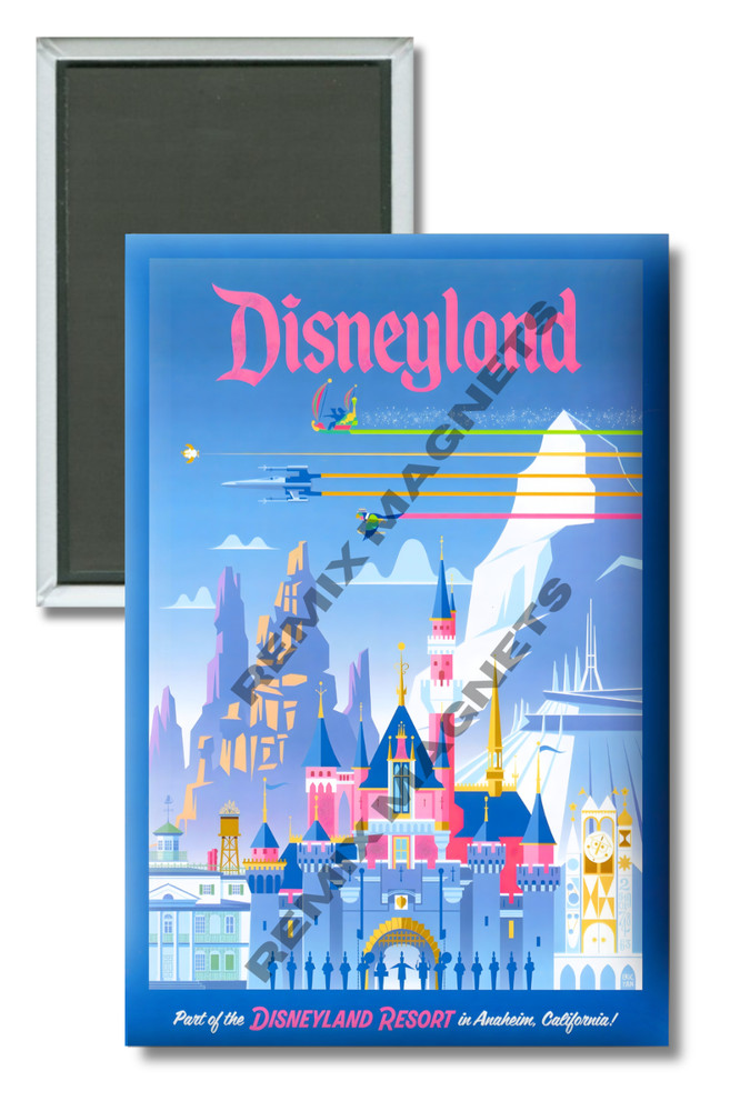 Disneyland Sleeping Beauty Castle 2" x 3"  Refrigerator Magnet