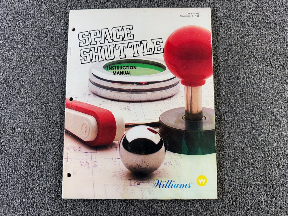 Williams Space Shuttle Pinball Machine Manual Schematics ORIGINAL