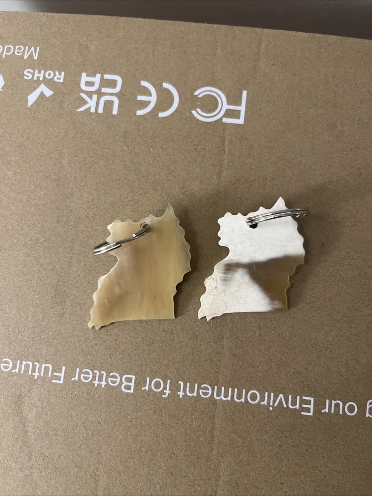 Uganda Map Key Chain