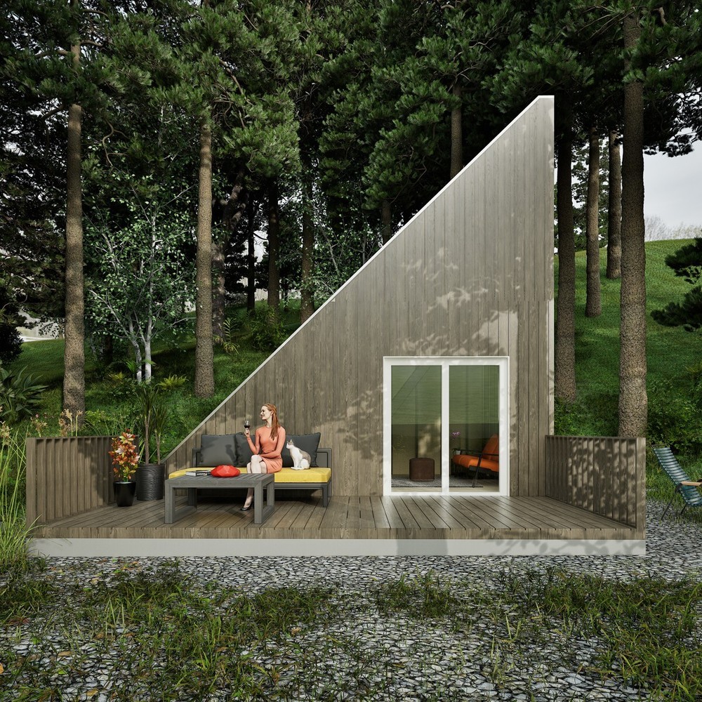 Modular Cabin Plan, Changeable & Expandable, 12’x20’ Tiny House, Free Shipping