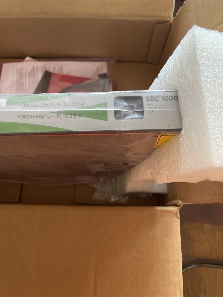 Sonus SBC1000 1RU VoIP Session Border Controller Gateway. Brand New Never Used