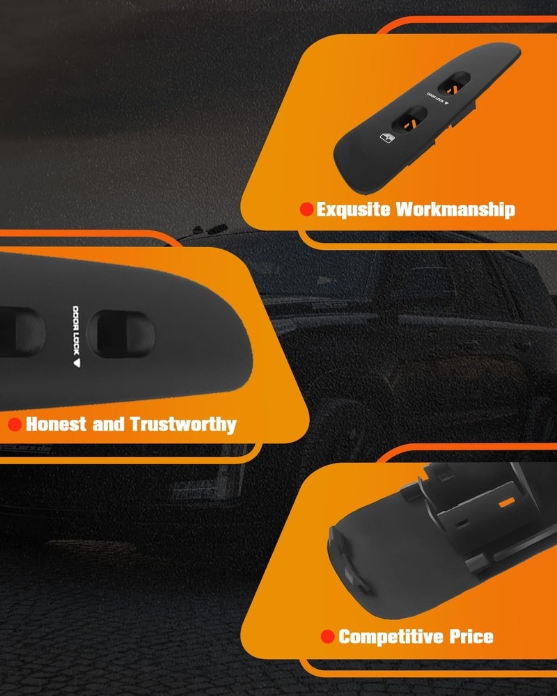Window Switch Bezel Front Right Replacement for 2002-2009 Dodge Ram 1500 2500 35
