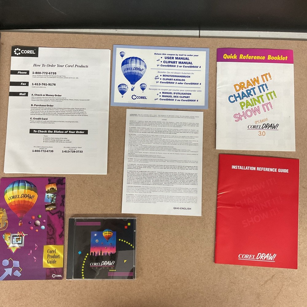 Corel Draw! 3.0 CD-ROM Windows 3.1