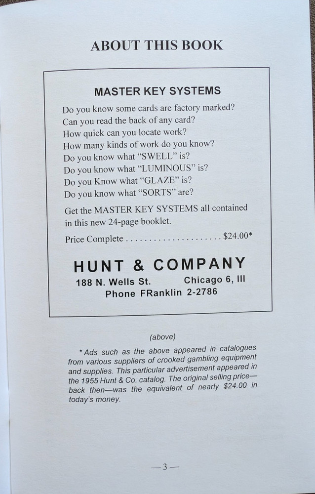 Master Key Systems (Classic crooked gambling text)
