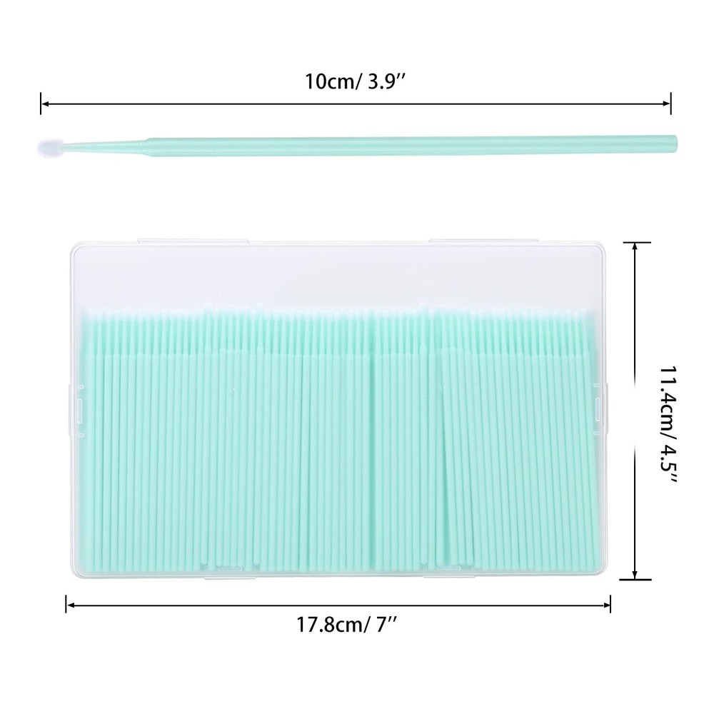 400Pcs Micro Brush, Micro Swabs For Eyelash Extension, Desechable Micro -