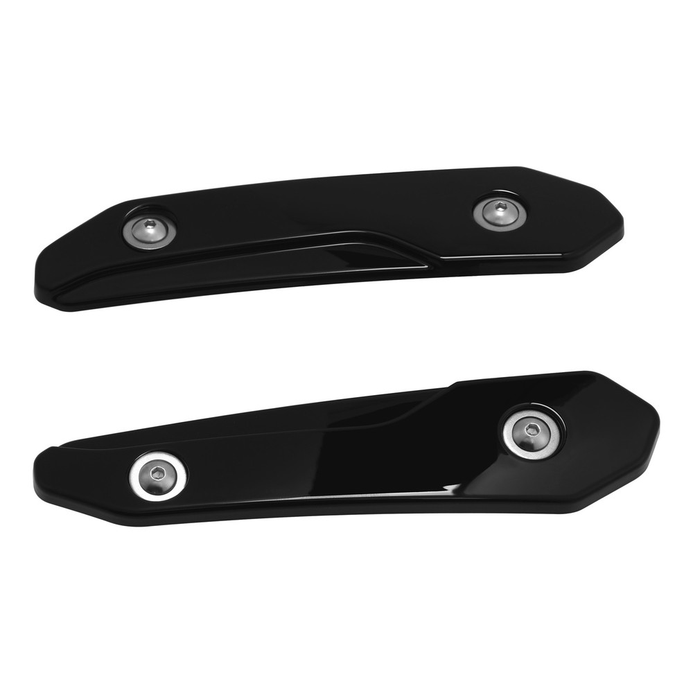 Black Split Windscreen Windshield Side Trim Fit For Harley CVO Road Glide 23-25