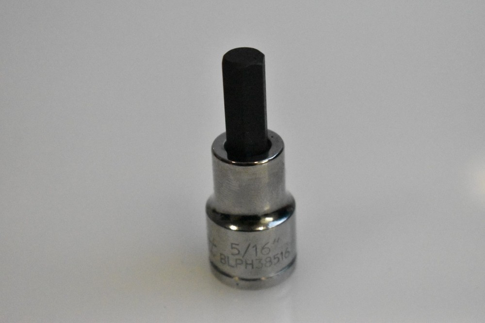 Blue Point Tools BLPH38516 5/16" SAE Hex Bit Socket Driver 3/8" Drive Chrome