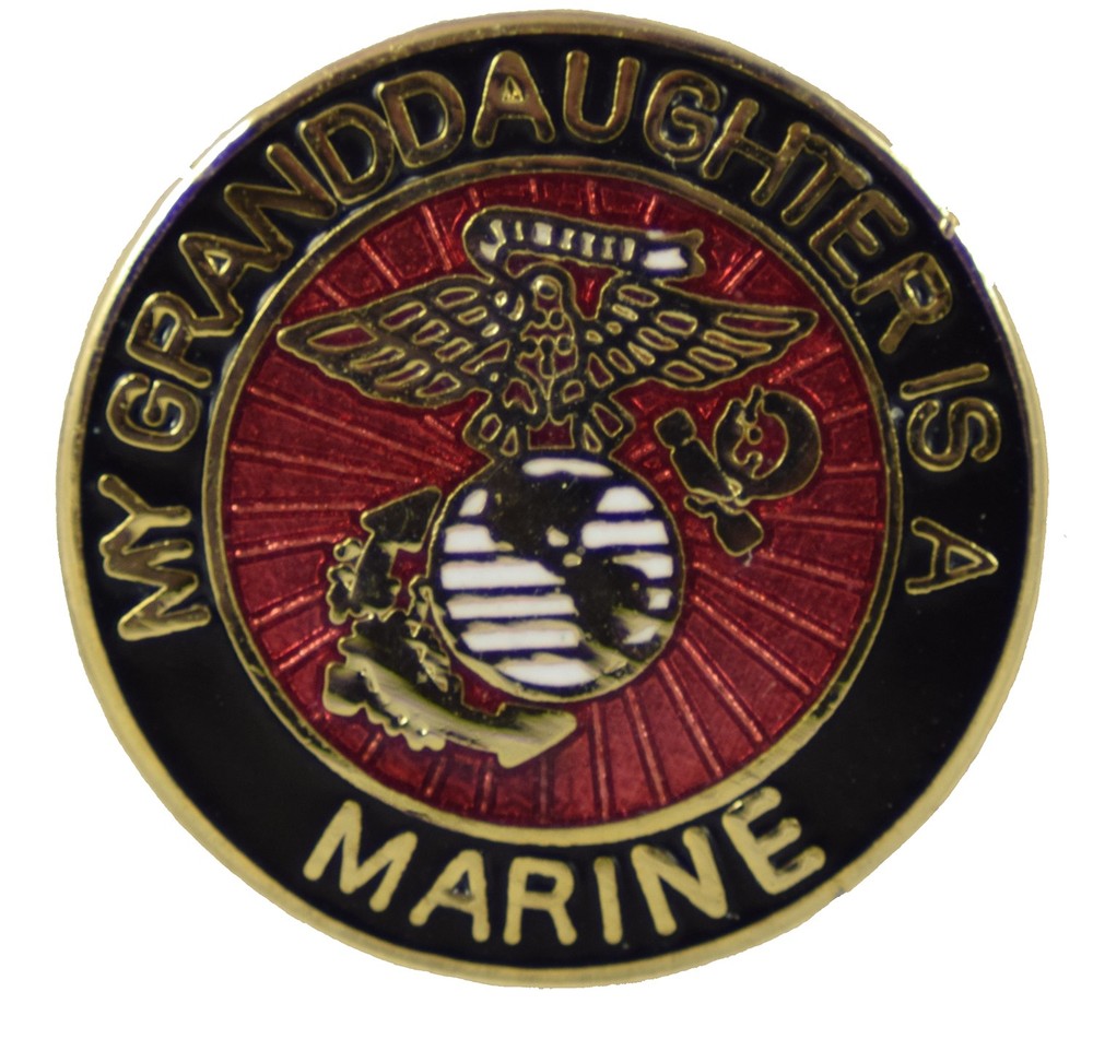 USMC GRANDDAUGHTER HAT PIN