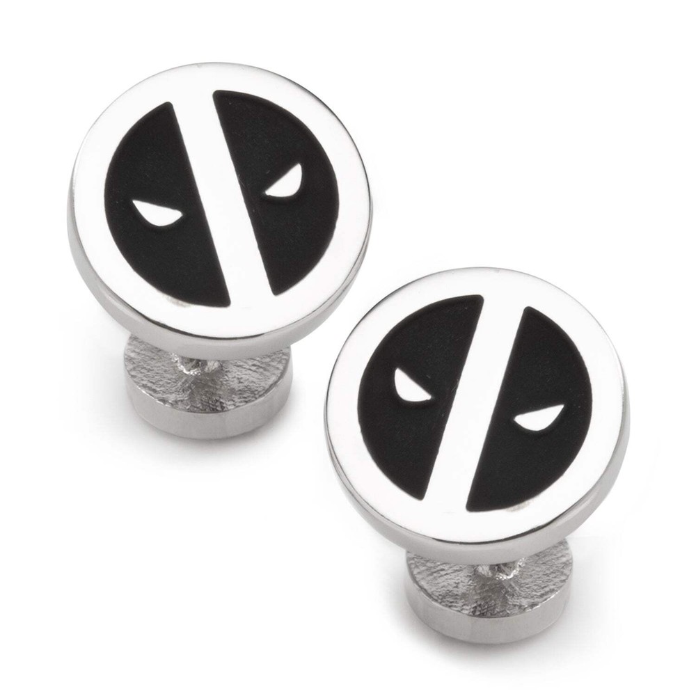 Marvel Deadpool Silver Mask Cufflinks
