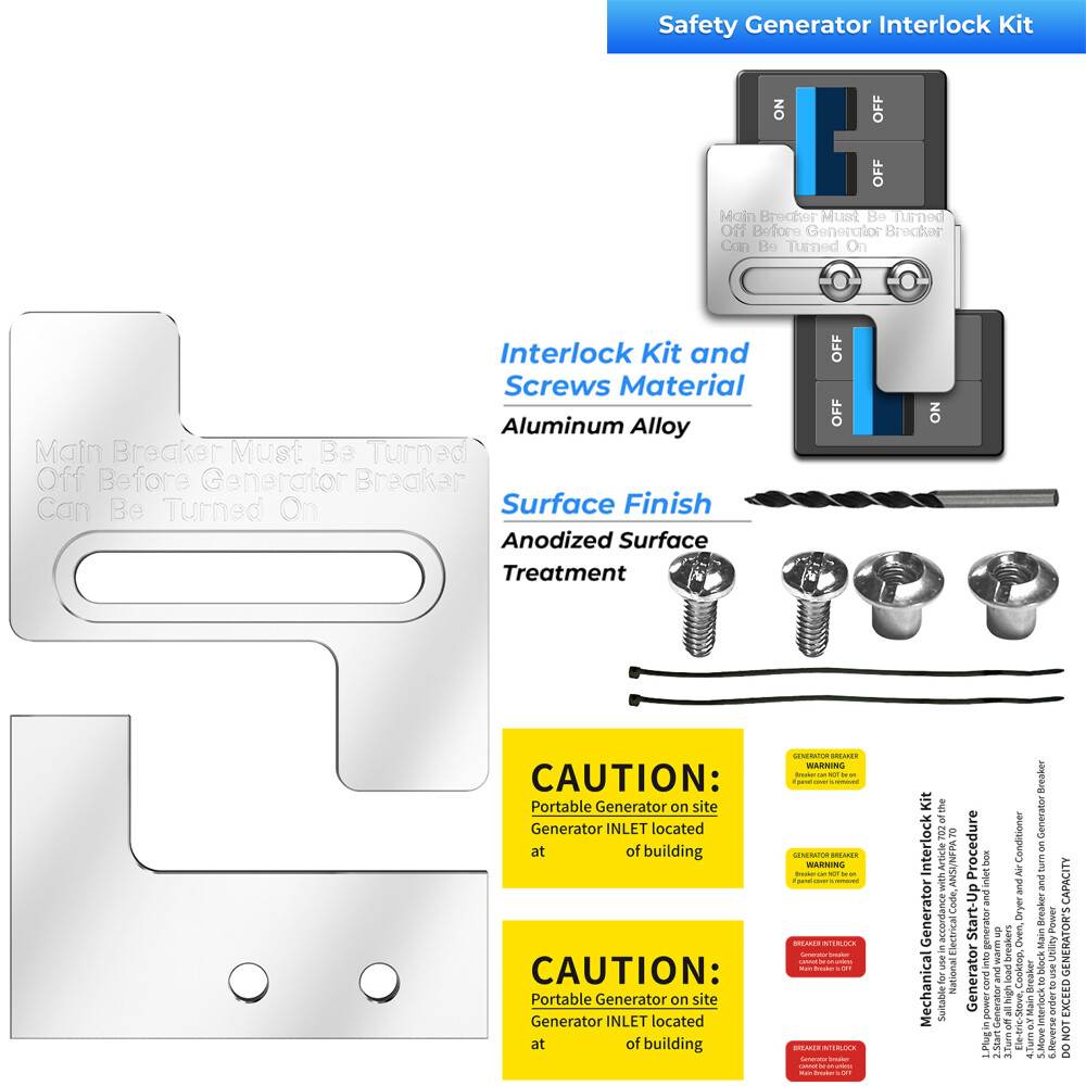 For Siemans /Challenger/ Westinghouse 200 Amp Panel Generator Interlock Kit