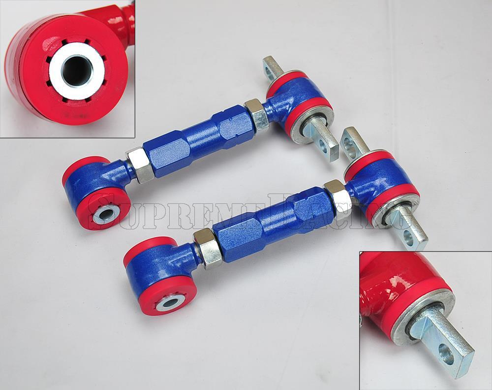 Blue Adjustable Rear Camber kit Polyurethane Bushings for 1994-2001 Integra DC2
