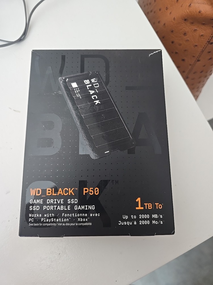 WD Black P50 1TB Portable External SSD USB