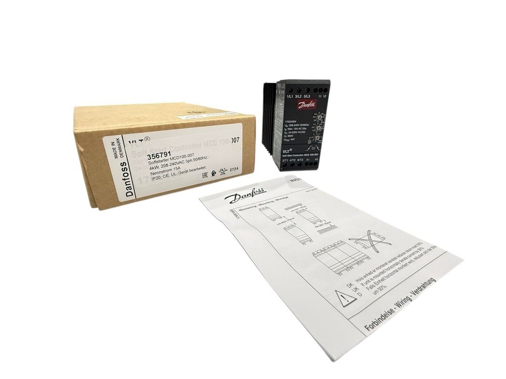 DANFOSS 175G4004 SOFT STARTER CONTROLLER MCD 100-007