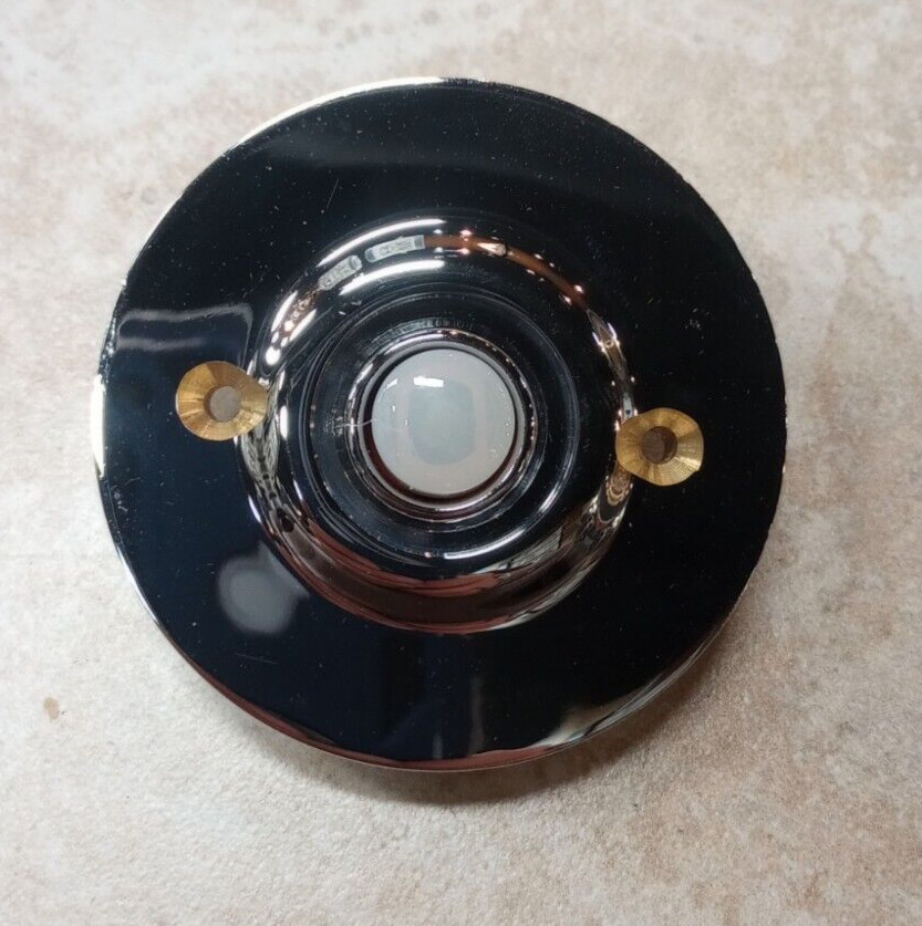 It's About Chime! Decorative Doorbell Push Button Door Hardware Chrome