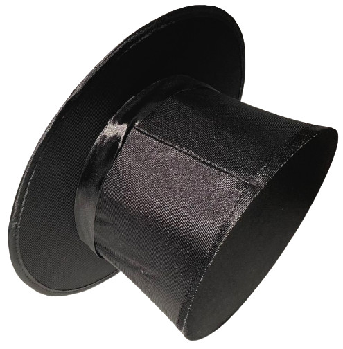 MAGICIAN SECRET COMPARTMENT TOP HAT Black Spring Folding Magic Trick Prop Pop Up