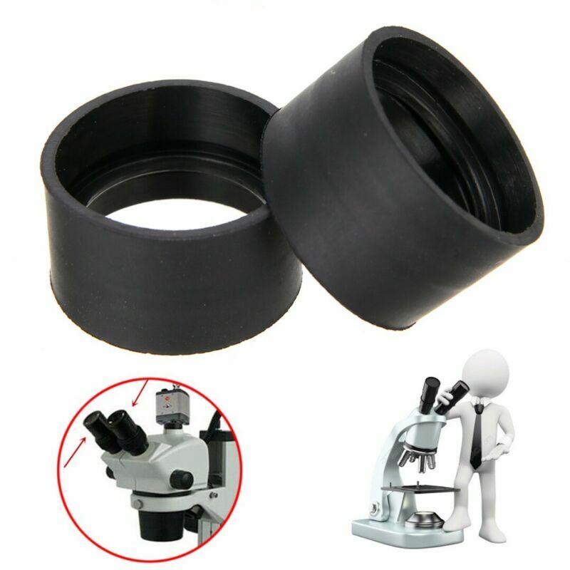 2pcs 34-37mm Eyepiece Eye Shield Rubber Eye Guards Cups Microscope Binocular Set