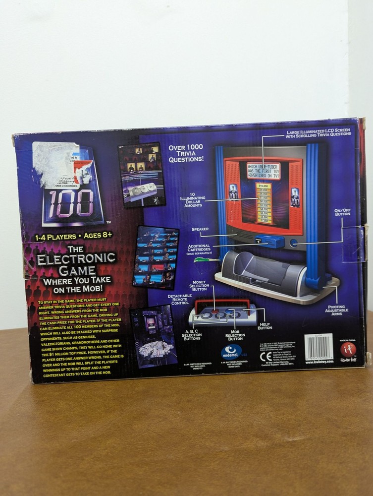 Electronic Game Vs 100 For 1-4 Players Ages 8+ With Wireless Remote Control