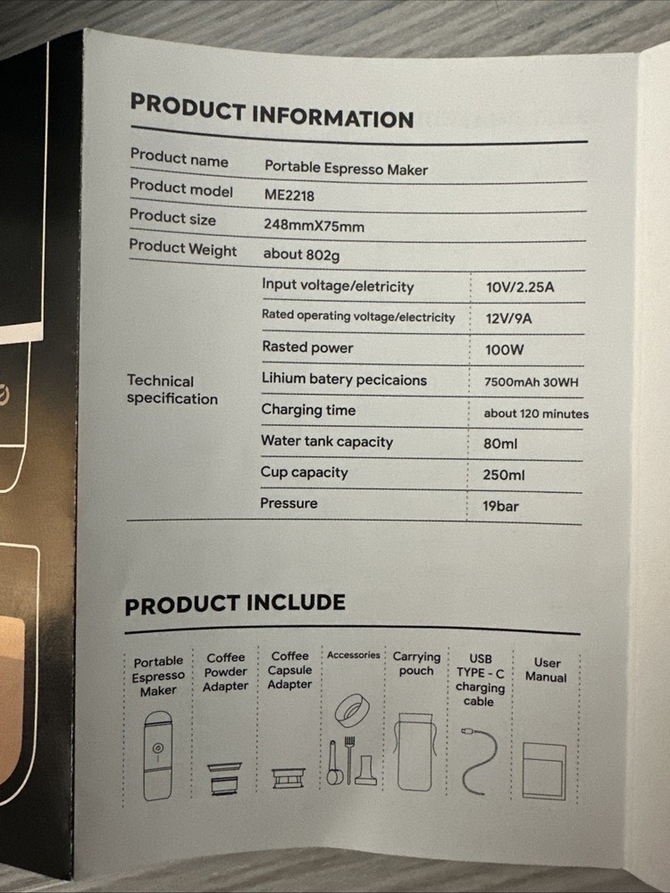 Ikape Portable Espresso Maker